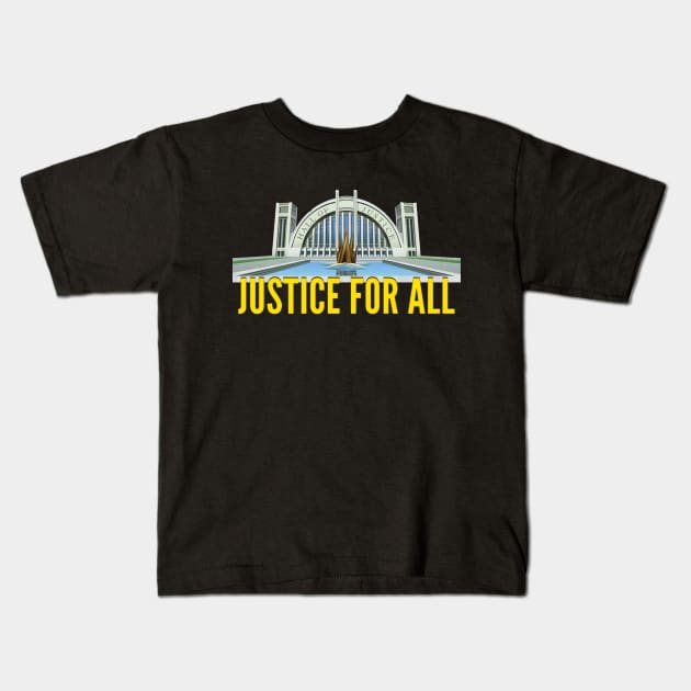 Hall of Justice Superpowers Kids T-Shirt by That Junkman's Shirts and more!